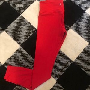 Athleta Red Leggings